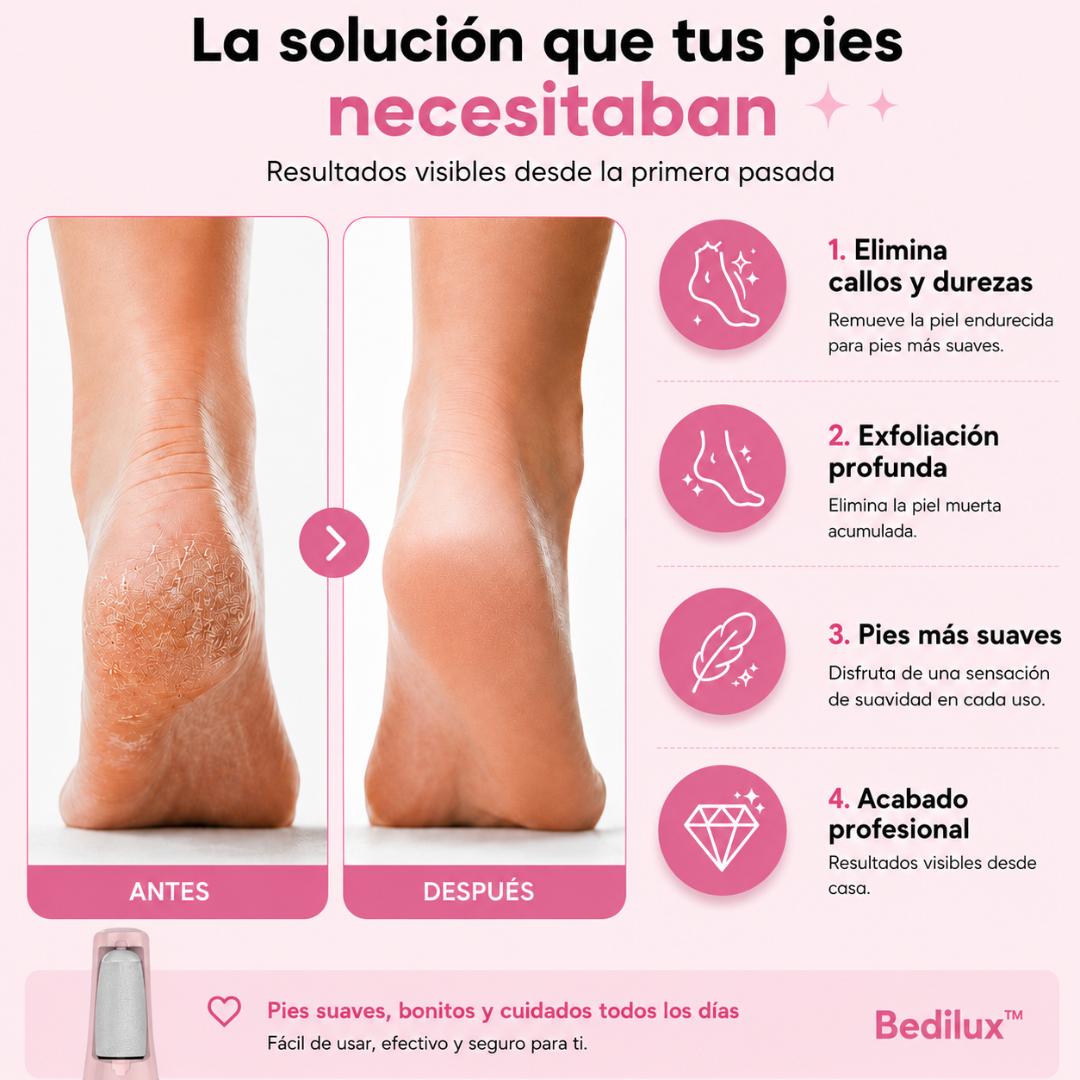 Bedilux™ Oficial | Eliminador de callos eléctrico