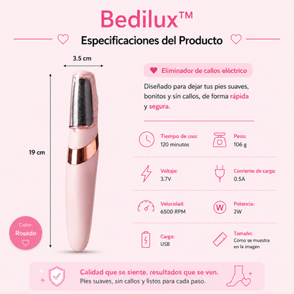 Bedilux™ Oficial | Eliminador de callos eléctrico